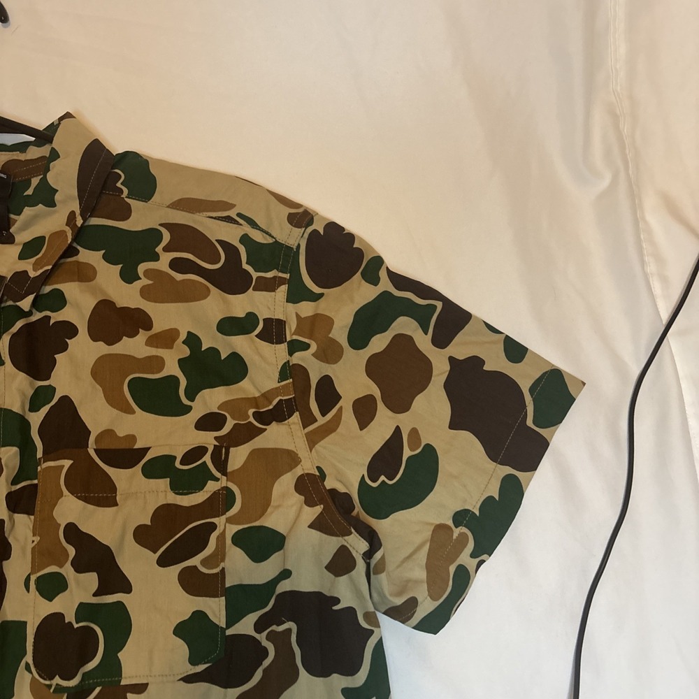 The North Face Shirt Mens XL Duck Camo Short Sleeve Pocket Button Up - Picture 11 of 16